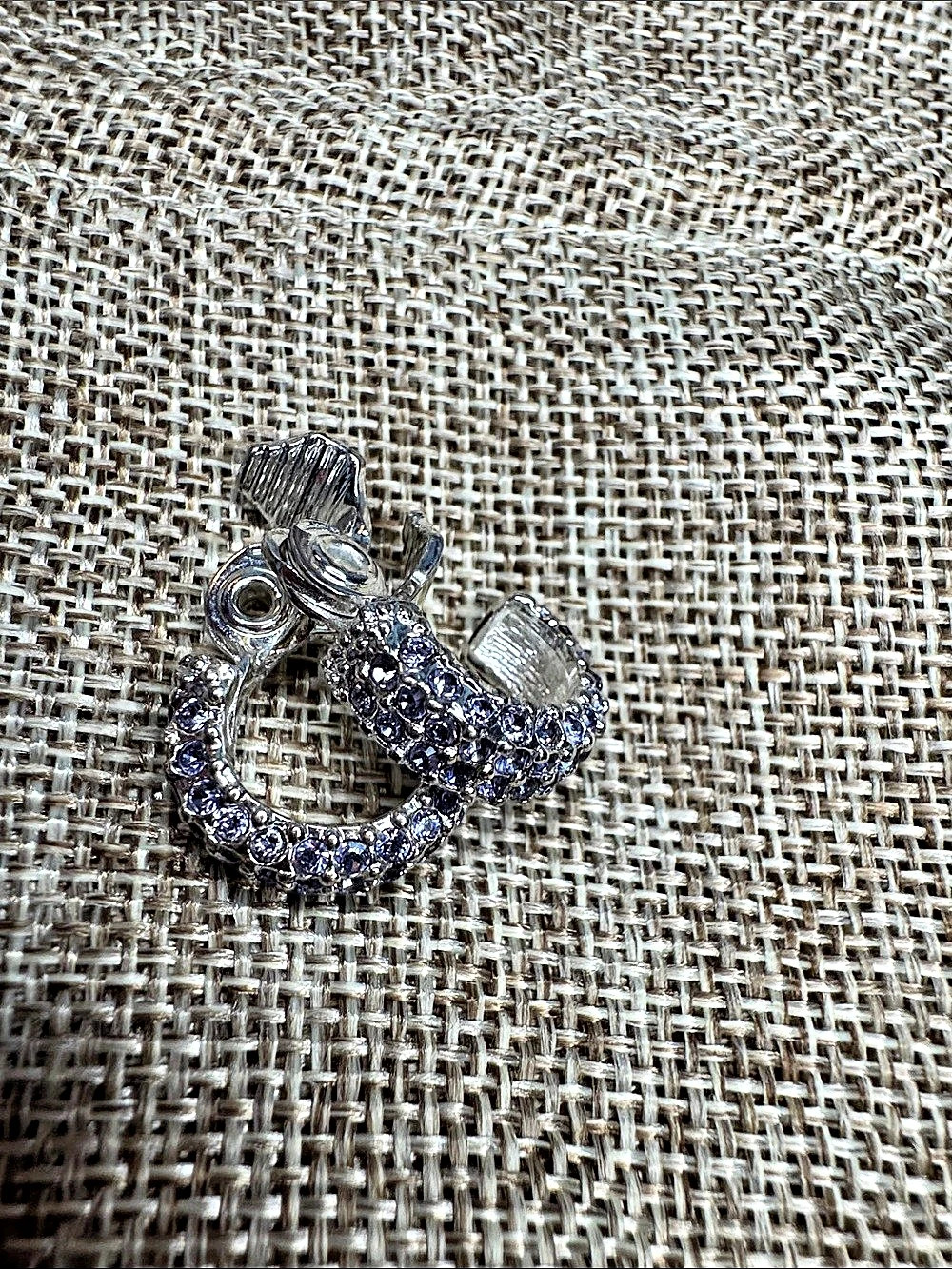 Monet Pavé Crystal Bracelet in Silver & Purple